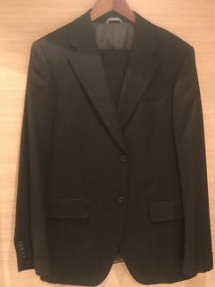 Мужской костюм Calvin Klein р.50 антрацит/полоска
