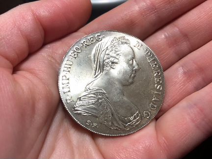 Монета серебро,Мария Терезия новодел