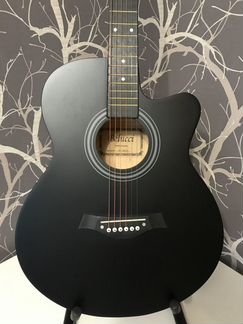 Новая Акустическая гитара 4/4, цвет чёрный
