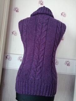 Жилетка удлинённая с воротником H&M