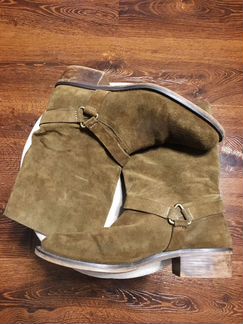 Ботинки замшевые zara (40-41)