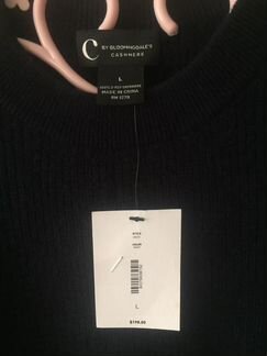 Свитер из кашемира цвет navy. Новый