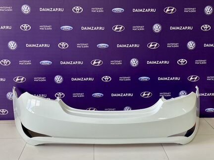 Бампер Задний Hyundai Solaris 2015 Белый