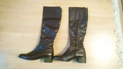 Шикарные Сапоги кожа Ботфорты