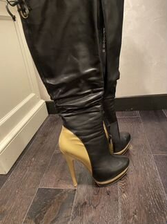 Сапоги зимние женские 37 натуральная кожа