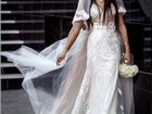 Платье свадебное со съемным шлейфом