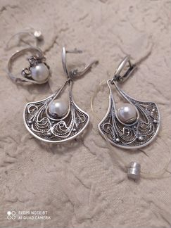 Серебряные серьги