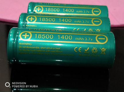 Аккумулятор Li-ion 1400mAh 3,6V Liitokala 18500