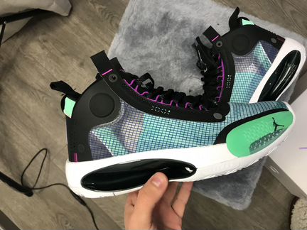 Баскетбольные кроссовки jordan 34 зеленые