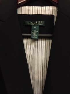 Пиджак Ralph Lauren черный классический,р.S. Новый