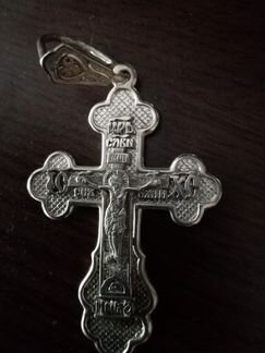 Крест серебро, новый