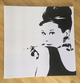 Картина икеа (IKEA) Одри 90х90