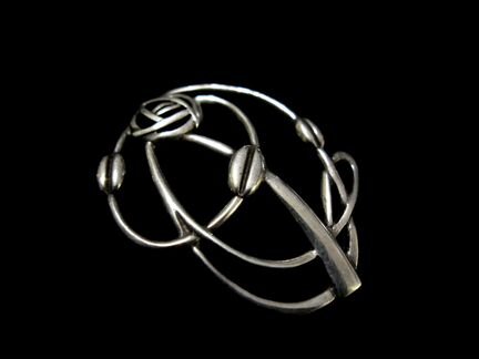 Ренни Макинтош Броши Серебро Винтаж