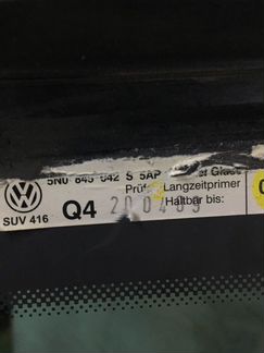 Стекло кузовное заднее правое Volkswagen Tiguan 5N