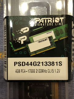 Модуль оперативной памяти patriot DDR4 - 4гб
