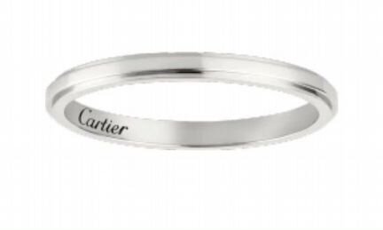 Cartier кольцо обручальное платина 950