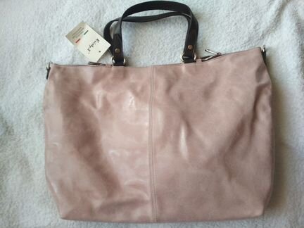 Сумка натуральная кожа новая, розовая пыльная роз