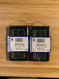 Kingston KVR16LS11/8 DDR3L 2 шт