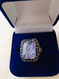 Серебряное кольцо 875 пробы