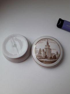 Шкатулка фарфор з-д Пролетарий мгу Супер Люкс