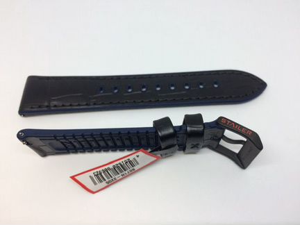 Ремень для часов Stailer Max Sport Black Blue 2 22
