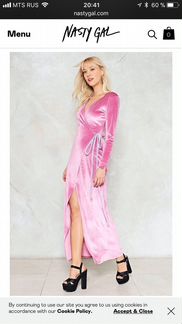 Платье халат с запахом бархат розовое XXS XS S