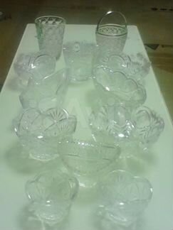 Сапатники из хрусталя средних размеров,ссср