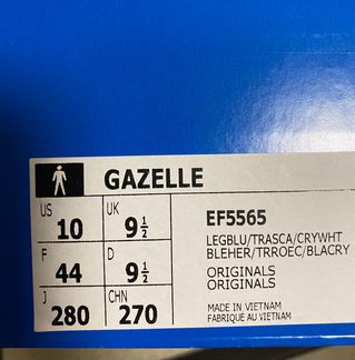 Кроссовки Adidas Original Gazelle р.42,5