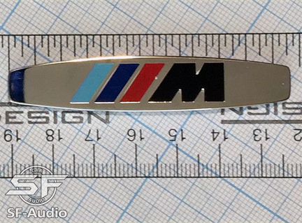 Шильдик BMW M 68x14mm Blue-Red-Black-Silver/Металл