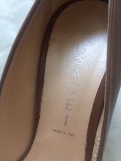 Новые туфли Casadei (Италия) коричневые