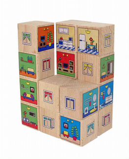 Кубики Краснокамская игрушка Квартиры (куб-10)