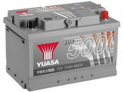 Аккумулятор Yuasa 75Ач обратная полярность YBX5100