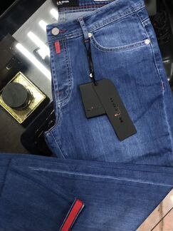 Kiton мужские джинсы синие 552