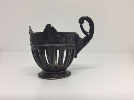 Подстаканник (бронза посеребрение), Варшава, 19 в