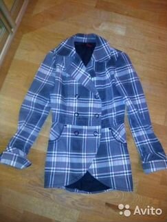 Пиджак плотный в клетку