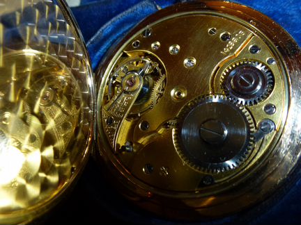 Редкие золотые мужские карманные часы John Salter