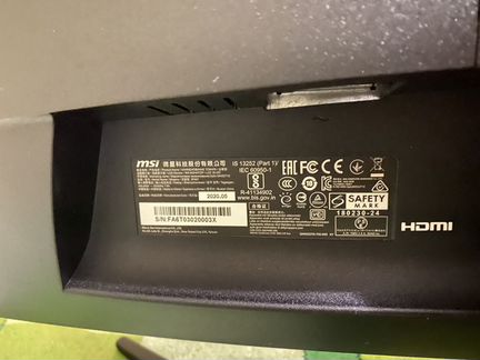 Монитор msi optix mag271c 27