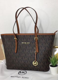 Сумка Michael kors Jet Set коричневая