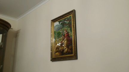 Икона Иисус Христос Добрый Пастырь Вышевка ручной
